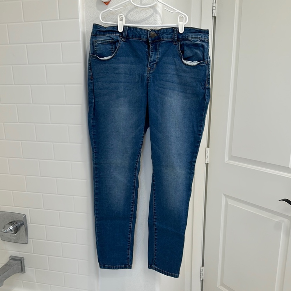 SO Blue and Gold Jeggings Stretchy Fit